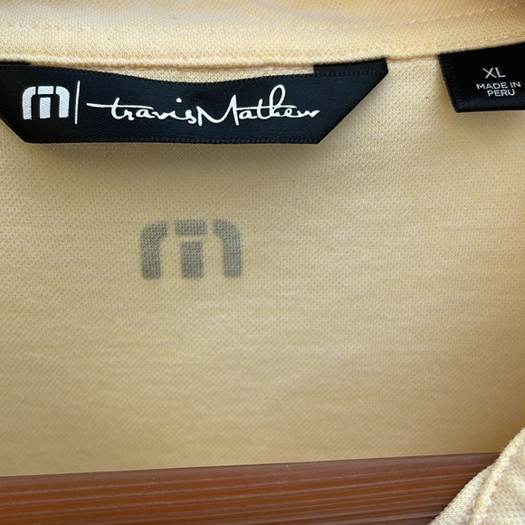 TravisMathew XL Buttery Yellow Performance Polo - Picture 5 of 8